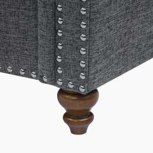 호텔 침실 거실 깊은 맞춤형 아메리칸 스타일 카키색 장식 된 직물 3 좌석 소파